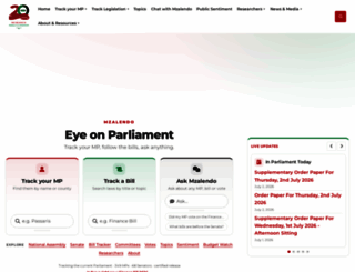 mzalendo.com screenshot