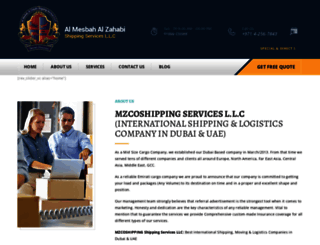 mzcoshipping.com screenshot