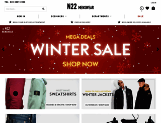 n22menswear.com screenshot