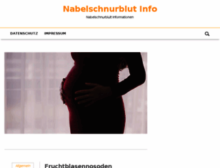 nabelschnurblut-info.de screenshot