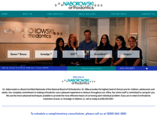 naborowskiorthodontics.com screenshot