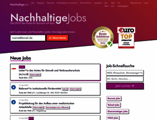 nachhaltigejobs.de screenshot