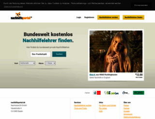 nachhilfeportal.de screenshot