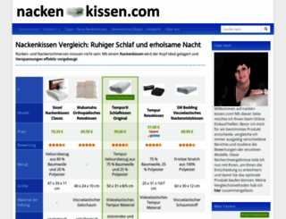 nacken-kissen.com screenshot