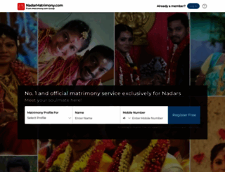 nadarmatrimony.com screenshot