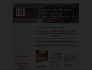 naehmaschinen-hamburg.de screenshot