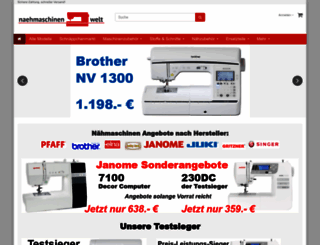 naehmaschinen-welt.com screenshot
