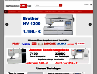 naehmaschinen-welt.de screenshot