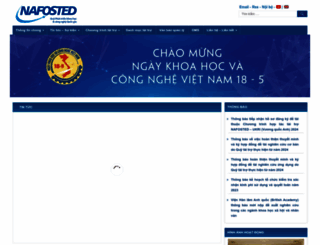 nafosted.gov.vn screenshot