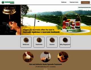 nagarjunaayurveda.com screenshot