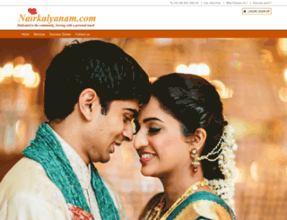 nairkalyanam.com screenshot