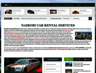 nairobicarrentalservices.com screenshot