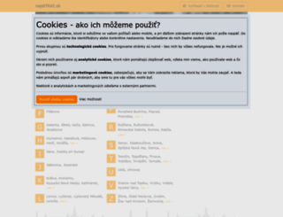 najditaxi.sk screenshot