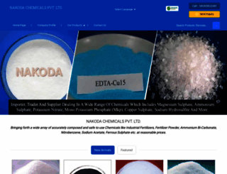 nakodachemicals.co.in screenshot