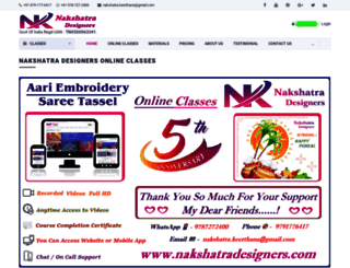 nakshatradesigners.com screenshot