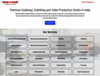 nakshndakshproductions.com screenshot