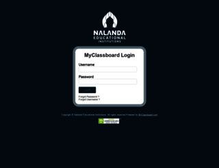 nalanda.myclassboard.com screenshot