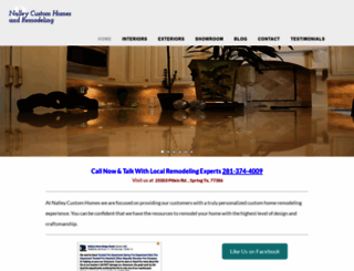 nalleycustomhomes.com screenshot