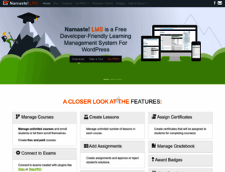 namaste-lms.org screenshot