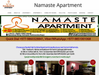 namasteapartment.com screenshot