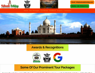 namasteholiday.com screenshot
