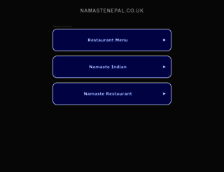 namastenepal.co.uk screenshot