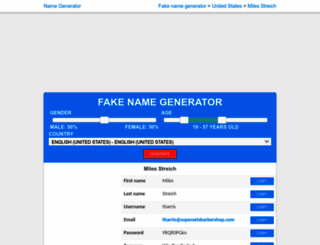 name-fake.com screenshot