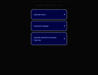 name-generator.com screenshot