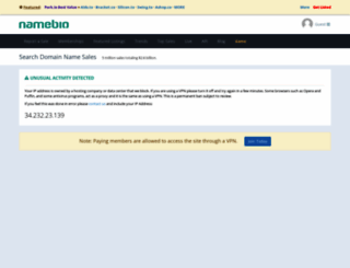 namebio.com screenshot