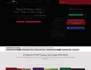 namebirthdaycakes.net screenshot