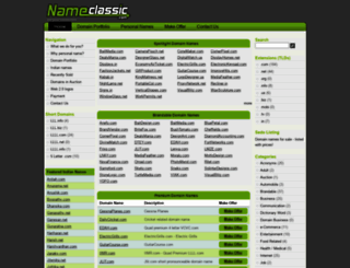 nameclassic.com screenshot