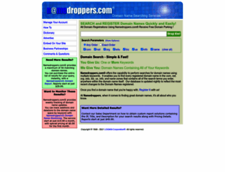 namedroppers.com screenshot