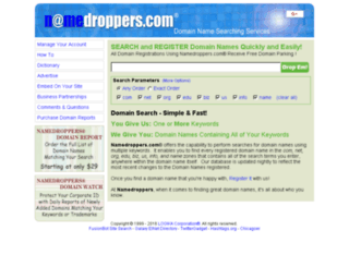namedroppers.org screenshot