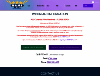 nameentertainers.com screenshot