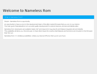 nameless-rom.org screenshot