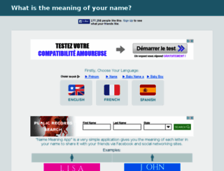 namemeaning2015.com screenshot
