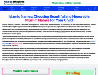 names4muslims.com screenshot