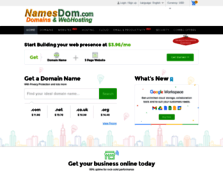 namesdom.com screenshot