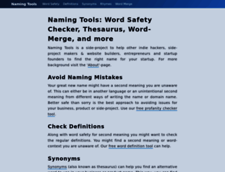 naming-tools.com screenshot
