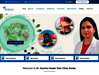 namitadietclinicnoida.com screenshot