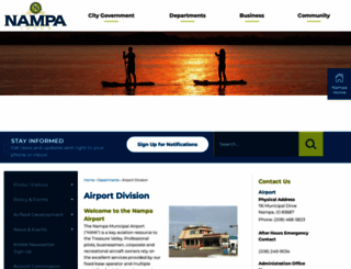 nampaairport.org screenshot