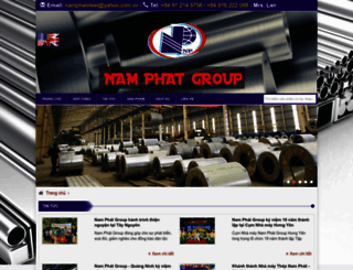 namphatsteel.com.vn screenshot