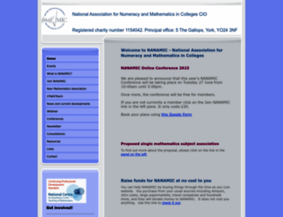 nanamic.org.uk screenshot