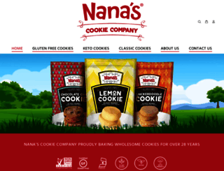 nanascookiecompany.com screenshot