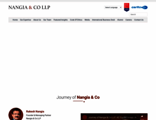 nangia.com screenshot