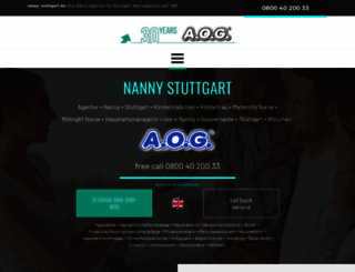 nanny-stuttgart.de screenshot