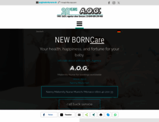 nannyagency.de screenshot