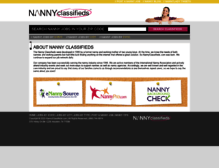nannyclassifieds.com screenshot