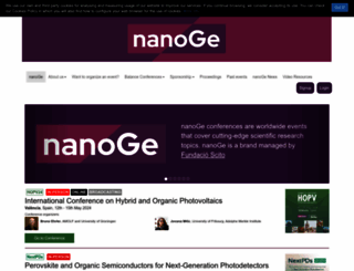 nanoge.org screenshot
