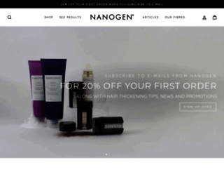 nanogen.co.uk screenshot